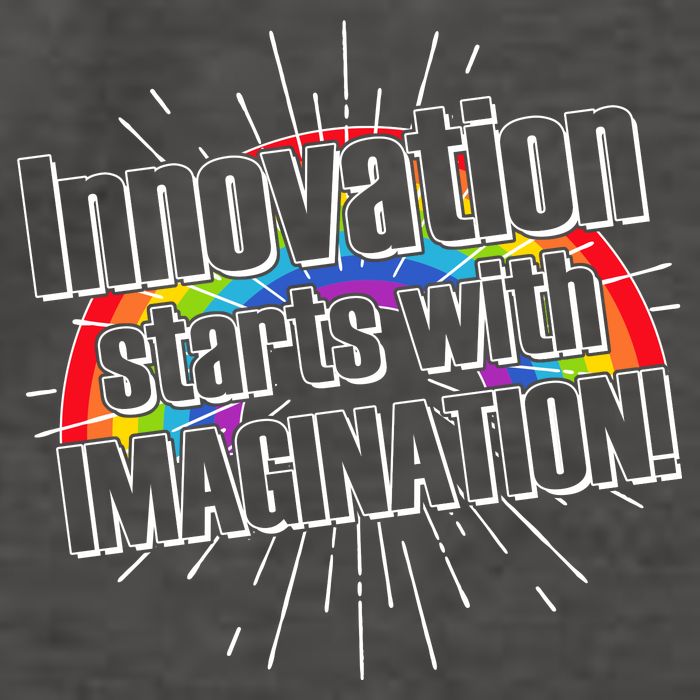 Innovation Starts With Imagination! Vector Backpack