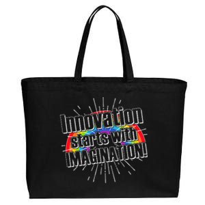 Innovation Starts With Imagination! Cotton Canvas Jumbo Tote