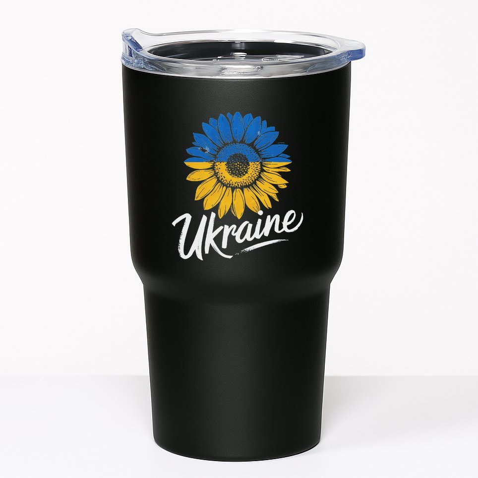 I Stand With Ukraine – Ukraine Flag Sunflower Vintage Tumbler