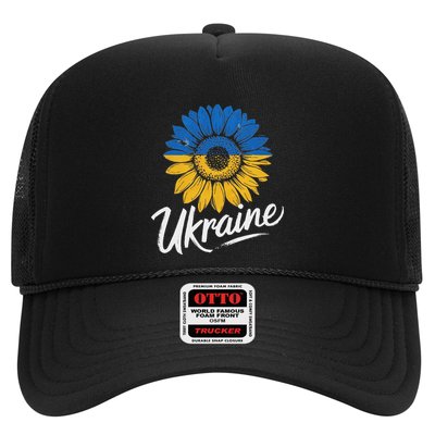 I Stand With Ukraine – Ukraine Flag Sunflower Vintage Trucker Hat