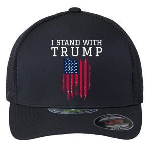 I Stand With Trump Pro Trump Supporter Flexfit Unipanel Trucker Cap