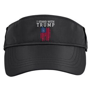 I Stand With Trump Pro Trump Supporter Adult Drive Performance Visor