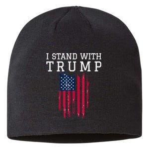 I Stand With Trump Pro Trump Supporter Sustainable Beanie