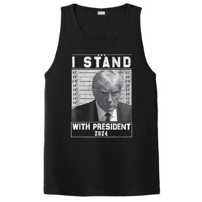 I Stand With President 2024trump Mugshot I Stand With Trump Gift PosiCharge Competitor Tank