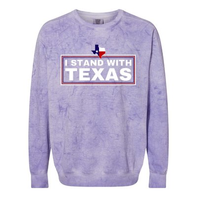 I Stand With Texas Colorblast Crewneck Sweatshirt