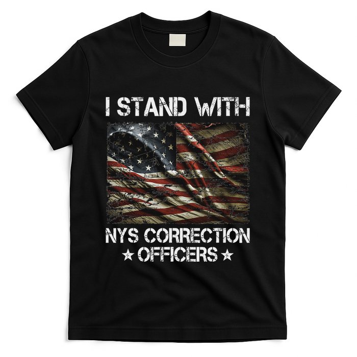 I Stand With Nys Correction Officers Support Apparel T-Shirt