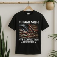 I Stand With Nys Correction Officers Support Apparel T-Shirt