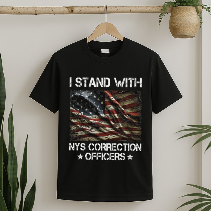 I Stand With Nys Correction Officers Support Apparel T-Shirt