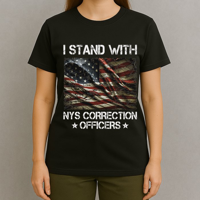 I Stand With Nys Correction Officers Support Apparel T-Shirt