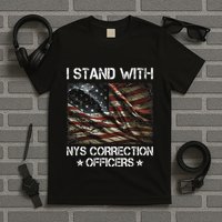 I Stand With Nys Correction Officers Support Apparel T-Shirt