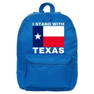 I Stand With Texas 16 in Basic Backpack