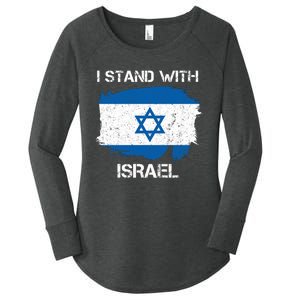 I Stand With Israel Support Israel Love Israeli Brotherhood Women's Perfect Tri Tunic Long Sleeve Shirt