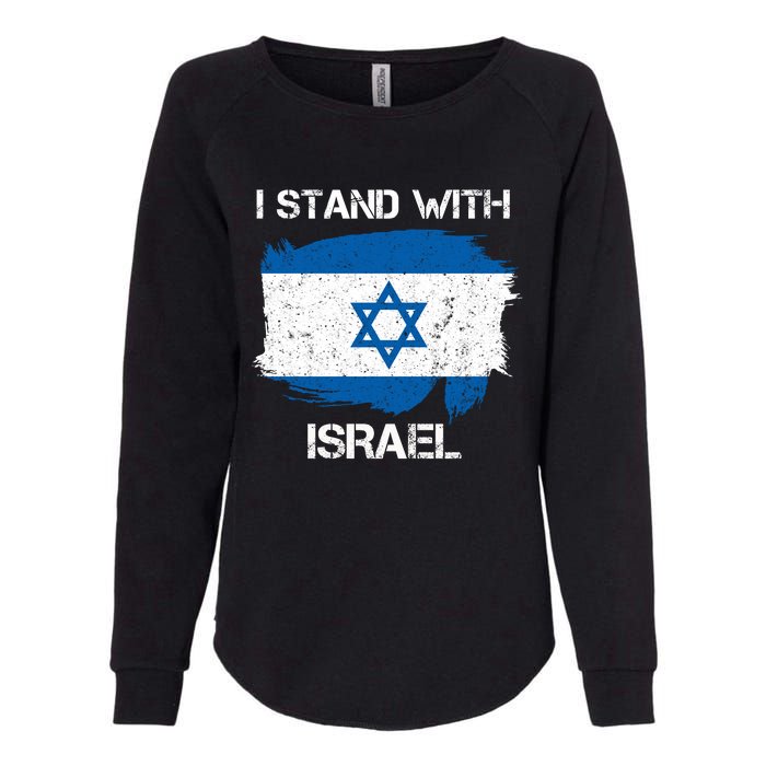 I Stand With Israel Support Israel Love Israeli Brotherhood Womens California Wash Sweatshirt