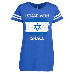 I Stand With Israel Support Israel Love Israeli Brotherhood Enza Ladies Jersey Football T-Shirt