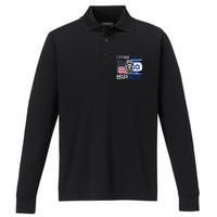 I Stand With Israel US Support Lion Love Israeli Brotherhood Performance Long Sleeve Polo