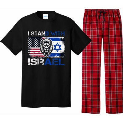 I Stand With Israel US Support Lion Love Israeli Brotherhood Pajama Set