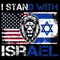 I Stand With Israel US Support Lion Love Israeli Brotherhood 16 in Basic Backpack