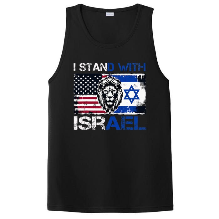 I Stand With Israel US Support Lion Love Israeli Brotherhood PosiCharge Competitor Tank