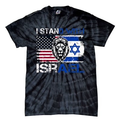 I Stand With Israel US Support Lion Love Israeli Brotherhood Tie-Dye T-Shirt