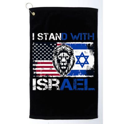 I Stand With Israel US Support Lion Love Israeli Brotherhood Golf Towel