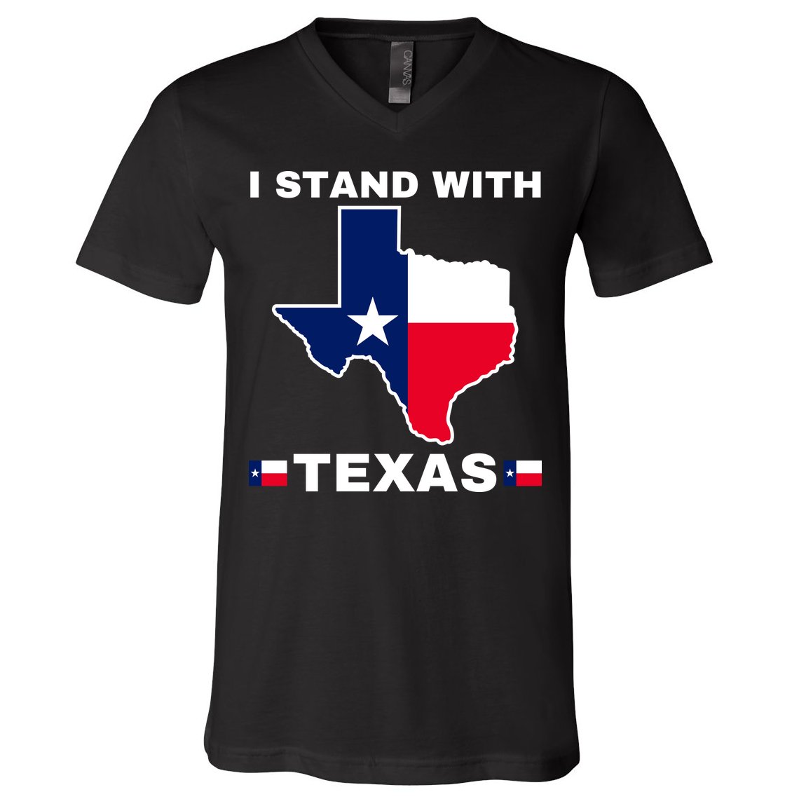 I Stand With Texas V-Neck T-Shirt