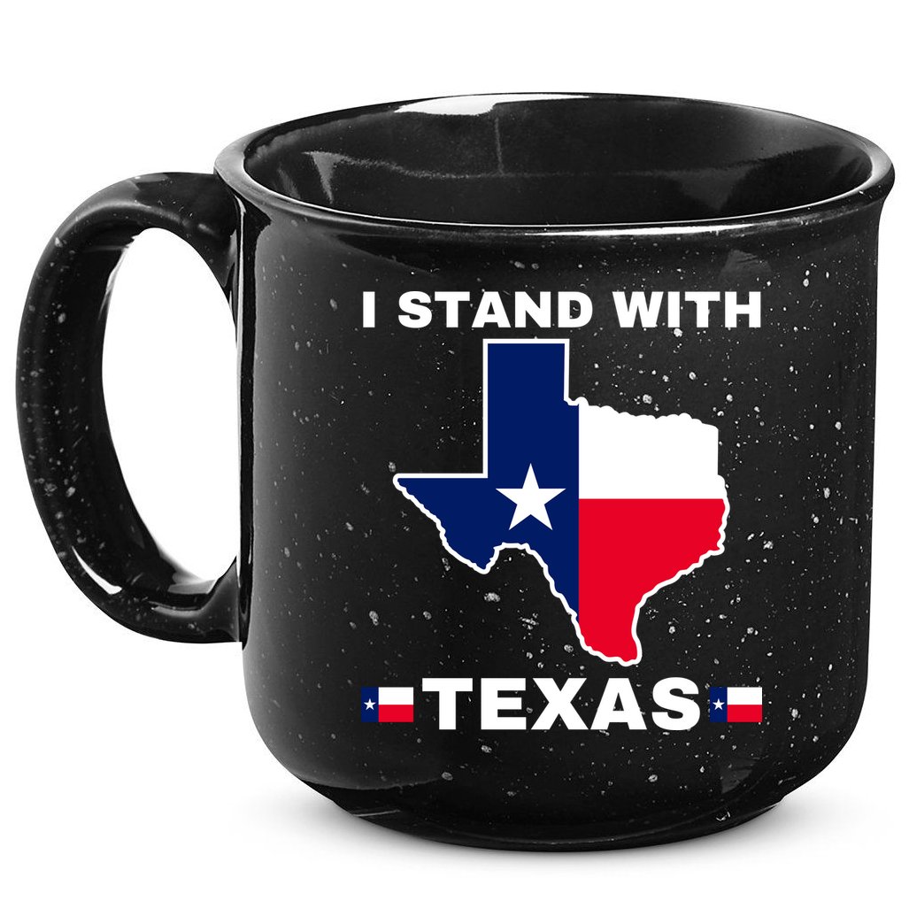 I Stand With Texas 15oz Campfire Ceramic Mug
