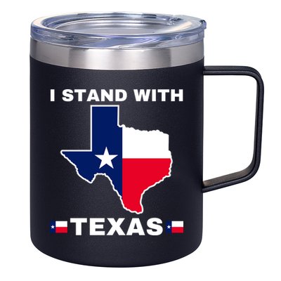I Stand With Texas 12oz Stainless Steel Coffee Mug