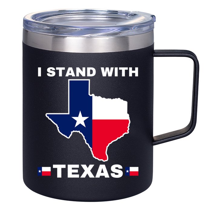 I Stand With Texas 12oz Stainless Steel Coffee Mug