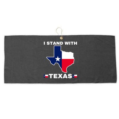 I Stand With Texas Large Microfiber Waffle Golf Towel