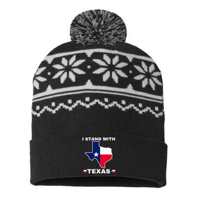 I Stand With Texas USA-Made Snowflake Beanie