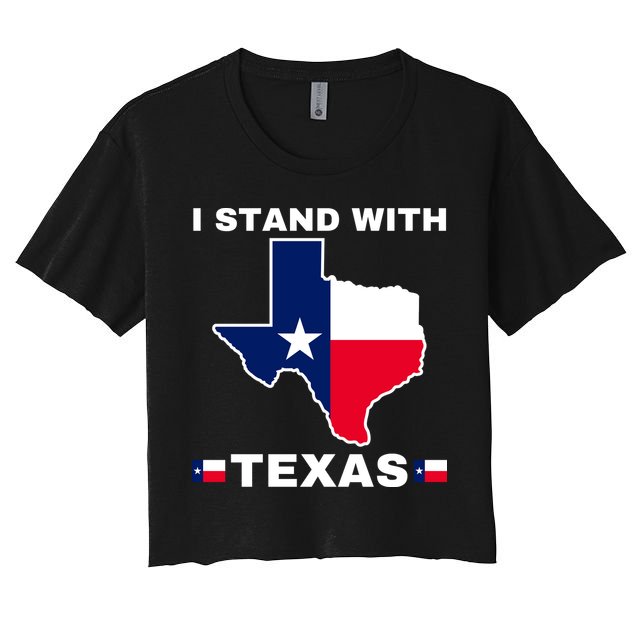 I Stand With Texas Crop Top