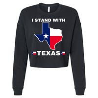 I Stand With Texas Cropped Pullover Crew