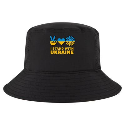 I Stand With Ukraine Save Free Support Ukraine Retro Cool Comfort Performance Bucket Hat