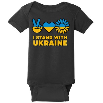 I Stand With Ukraine Save Free Support Ukraine Retro Baby Bodysuit