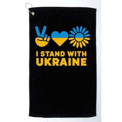 I Stand With Ukraine Save Free Support Ukraine Retro Golf Towel