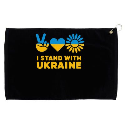I Stand With Ukraine Save Free Support Ukraine Retro Grommeted Golf Towel