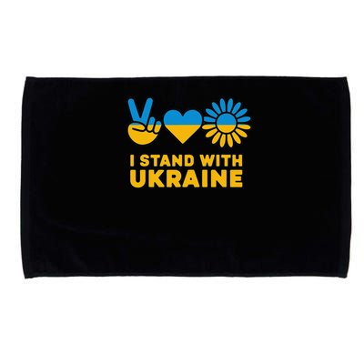 I Stand With Ukraine Save Free Support Ukraine Retro Microfiber Hand Towel