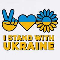 I Stand With Ukraine Save Free Support Ukraine Retro Garment-Dyed Sweatshirt