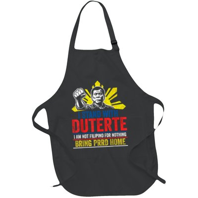 I Stand With Duterte - Support Duterte Philippine DU30 Full-Length Apron With Pockets