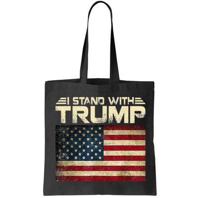 I Stand With Trump American Flag USA Vintage Bag
