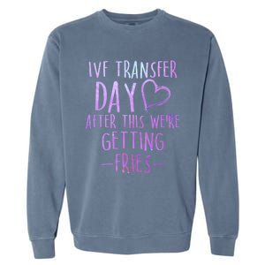 Ivf Survivor Warrior Transfer Day Infertility Gift Garment-Dyed Sweatshirt