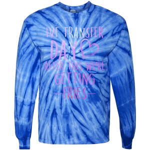 Ivf Survivor Warrior Transfer Day Infertility Gift Tie-Dye Long Sleeve Shirt