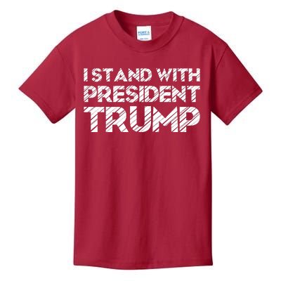 I Stand With President Trump Kids T-Shirt