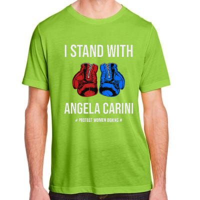 I Stand With Angela Carini Boxer Protect Women Boxing Adult ChromaSoft Performance T-Shirt