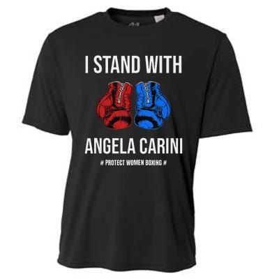 I Stand With Angela Carini Boxer Protect Women Boxing Cooling Performance Crew T-Shirt