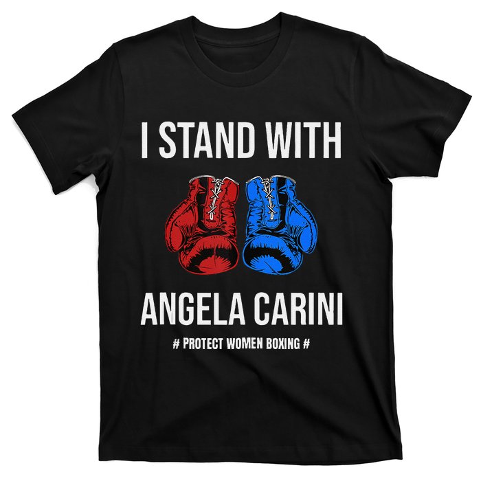 I Stand With Angela Carini Boxer Protect Women Boxing T-Shirt