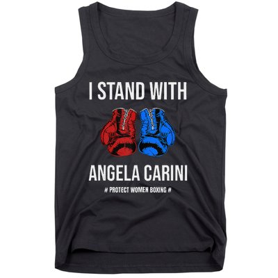 I Stand With Angela Carini Boxer Protect Women Boxing Tank Top