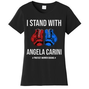 I Stand With Angela Carini Boxer Protect Women Boxing Women's T-Shirt