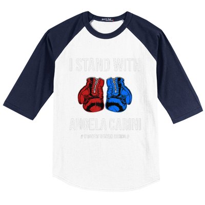 I Stand With Angela Carini Boxer Protect Women Boxing Baseball Sleeve Shirt