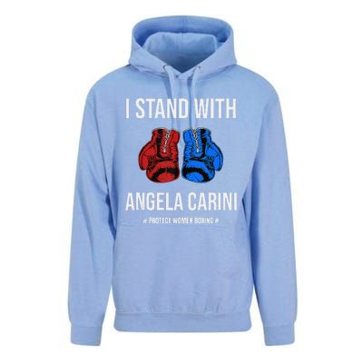 I Stand With Angela Carini Boxer Protect Women Boxing Unisex Surf Hoodie